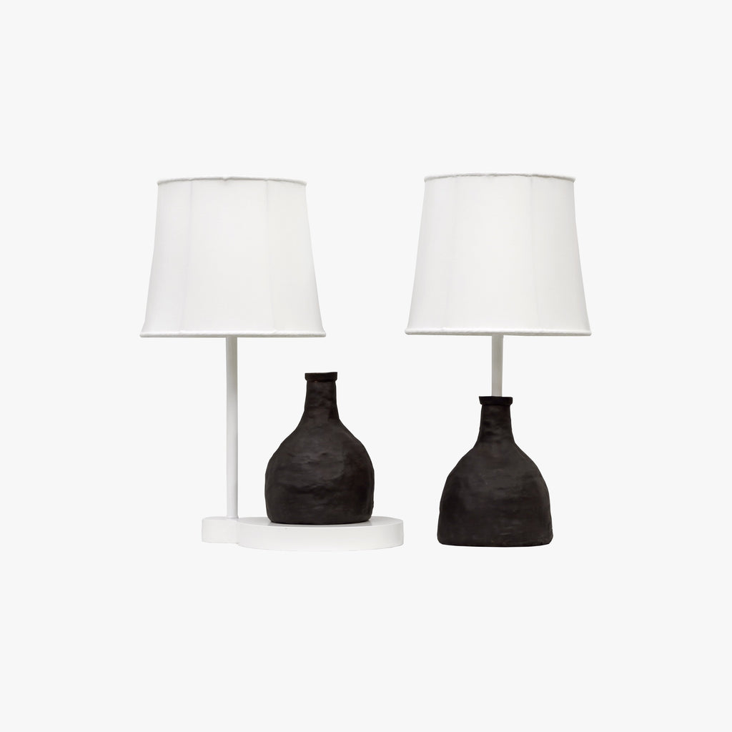 A Pair of Lamps With Bronze Vases Cast From a Vase I Bought a Long Time Ago