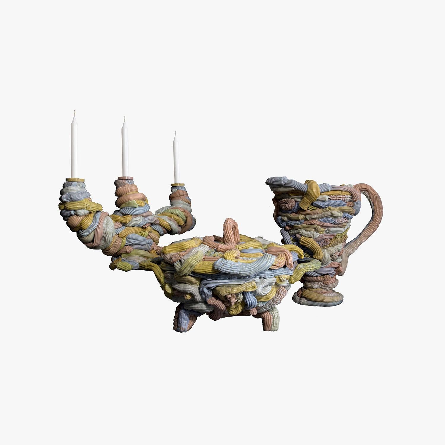 Plastic Baroque Ceremonial Tableware Group: Candelabra